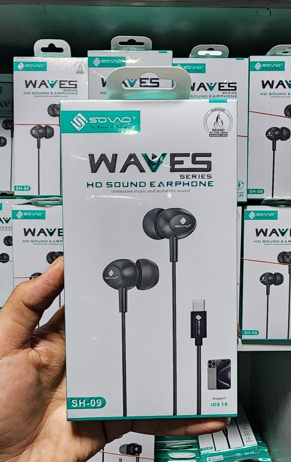 SOVO Waves SH-09 Type-C HD Bass Earphones