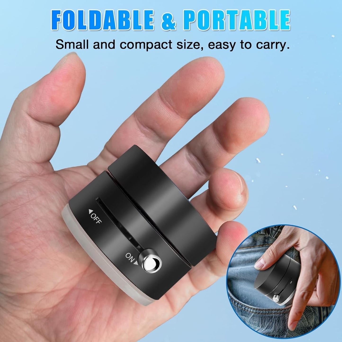 Vacuum Magnetic Suction Cup Folding Swivel Stand