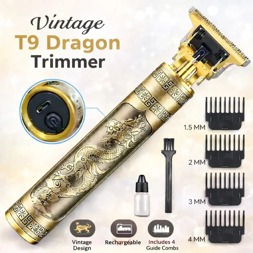 T9 Trimmer - Vintage T9 Gold Hair Trimmer -