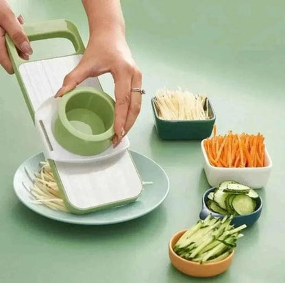 5-in-1 Vegetable Cutter – Multifunction Stainless Steel Slicer