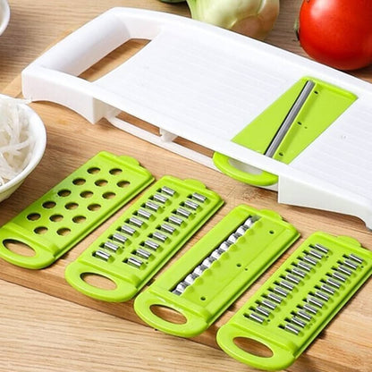 5-in-1 Vegetable Cutter – Multifunction Stainless Steel Slicer