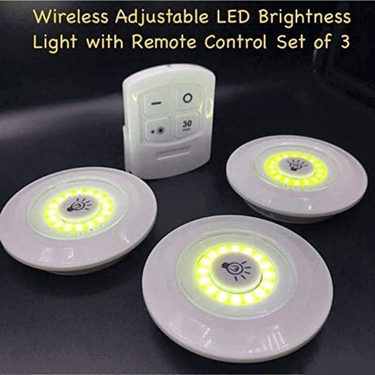 LED Tap Lights (Pack of 3) – Remote Control & Stick-On