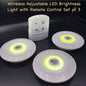 LED Tap Lights (Pack of 3) – Remote Control & Stick-On