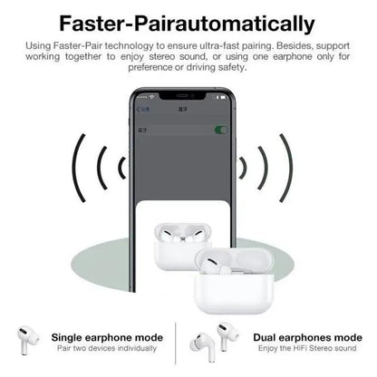 AirPods Pro 2 Wireless Earbuds – White & Black with Active Noise Cancellation & MagSafe Charging Case