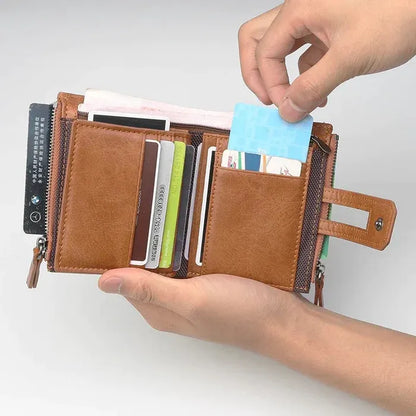 Heritage Buffalo Leather Trifold Wallet